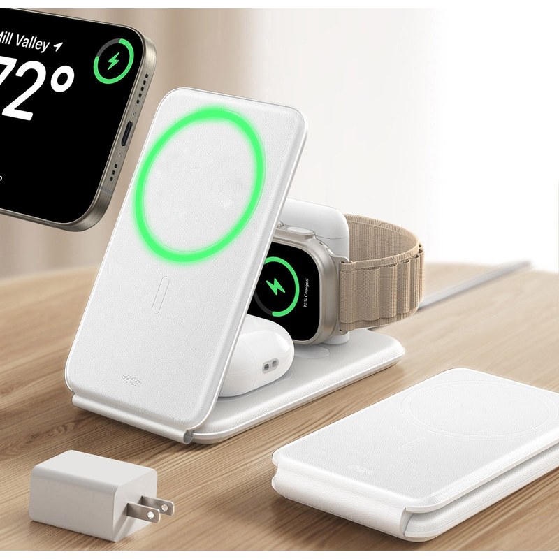 High-Capacity Magnetic Wireless Power Bank 20000mAh Smart Display (MagSafe-compatible alignment)